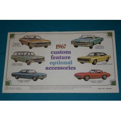 1967 Chevrolet Custom Feature Accessories manual