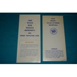 1969 Buick Owner Warranty book NOS