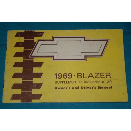 1969 Blazer supplement