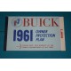 1961 Buick Owner Warranty book NOS