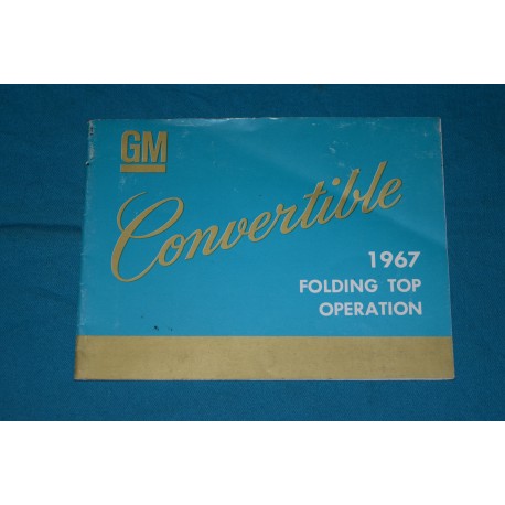 1967 Cadillac Convertible top operation manual