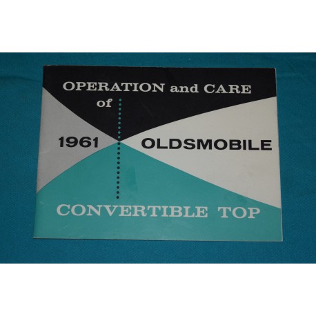 1961 Oldsmobile Convertible top operation manual
