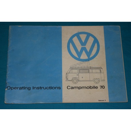 1970 -1972 Volkswagen Westfalia supplement