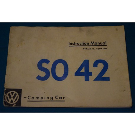 1967 Volkswagen SO 42 Westfalia supplement