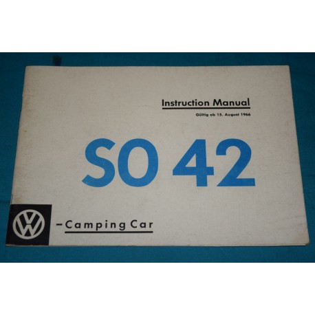 1967 Volkswagen SO 42 Westfalia supplement