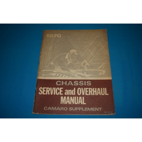 1970 Camaro Shop Manual Supplement
