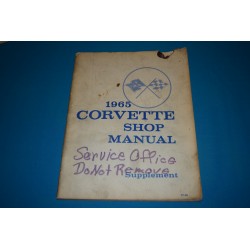 1965 Corvette Shop Manual Supplement