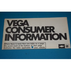 1971 Vega Consumer Information