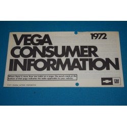 1972 Vega Consumer Information