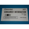 1977 Impala Consumer Information
