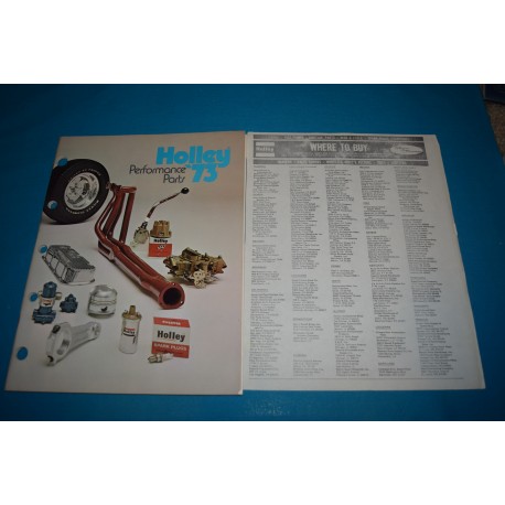 1973 Holley Performance Catalog 