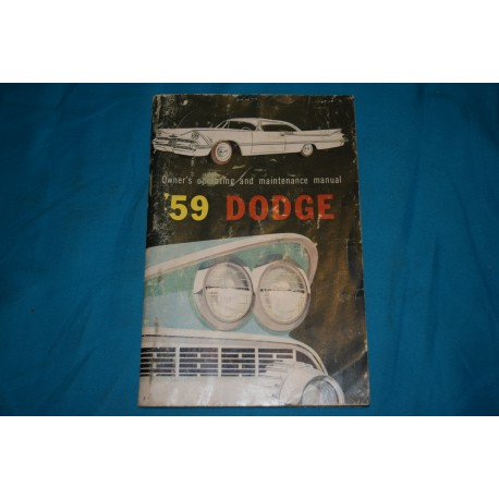 1959 Dodge Owners manual
