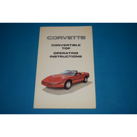 1988 Corvette Convertible top