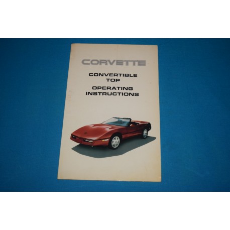 1989 Corvette Convertible top