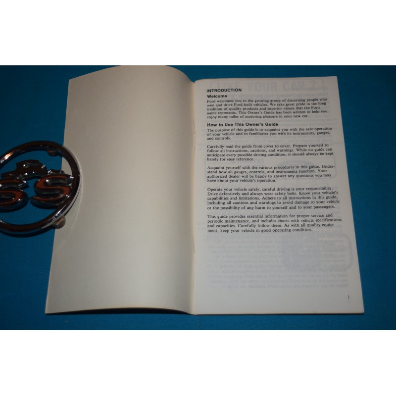 1979 Ford LTD Ranchero Owners Manual – Original Style, Bishko Reprint, 1249