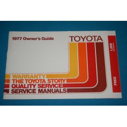 1977 NOS Toyota Warranty book