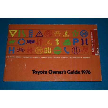 1976 Blank Toyota Warranty book