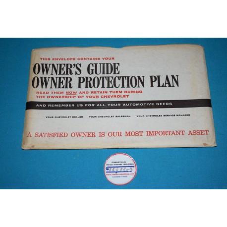 1961 - 1963 Owners Manual Bag / Envelope