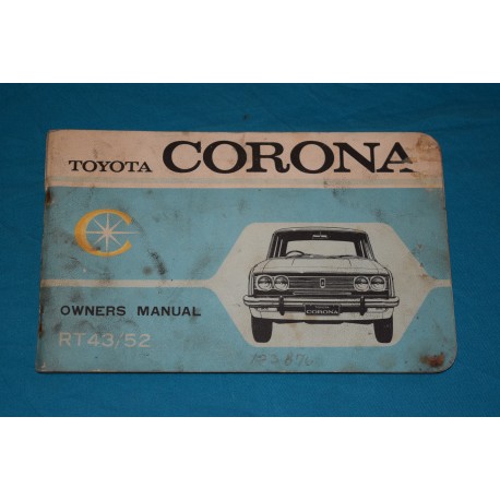 1969 Toyota Coronoa Owners manual