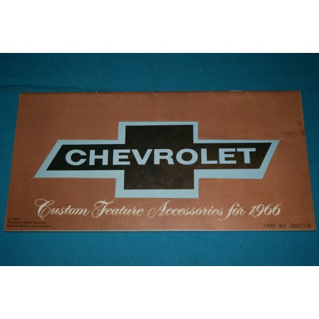 1966 Chevrolet Custom Feature Accessories manual