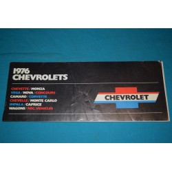 1976 Chevrolet Standerd Feature manual